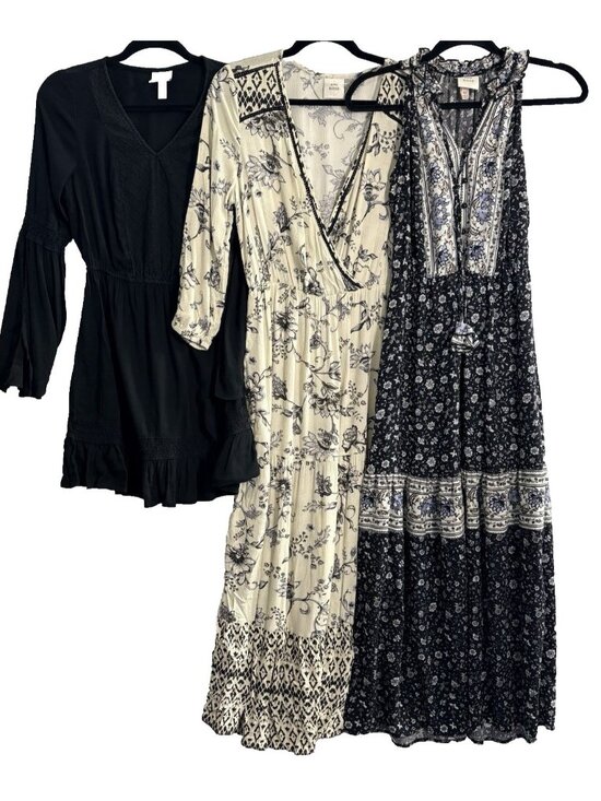 Knox Rose Dresses & Skirts - KNOX ROSE Women Bundle Lot of 3 Dresses Sz XS/S Short Long Boho Chic 47-20